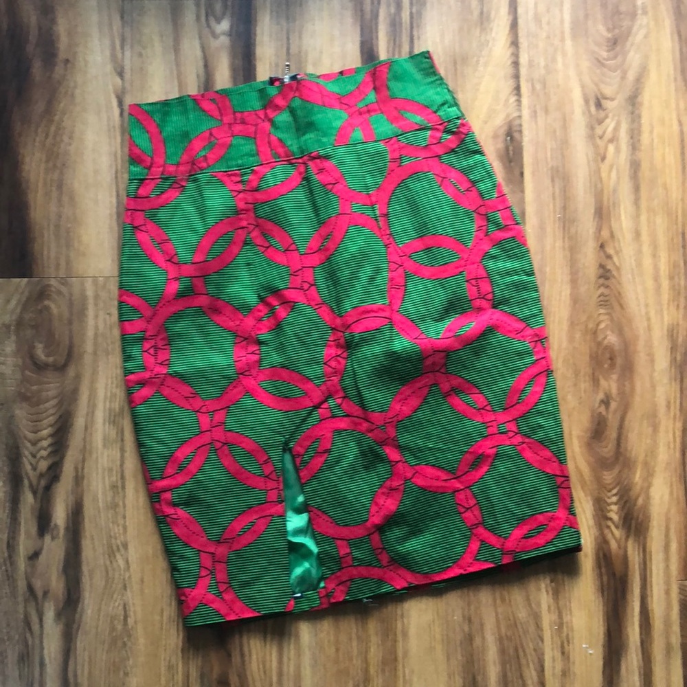 African print pencil skirt